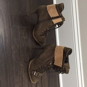 Army green boots